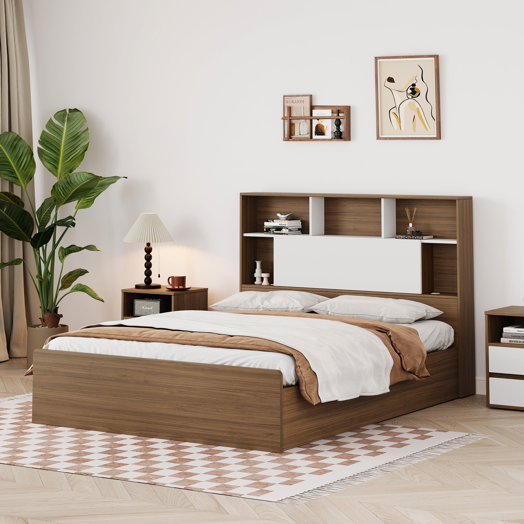 Ånsel Storage Bedframe, King