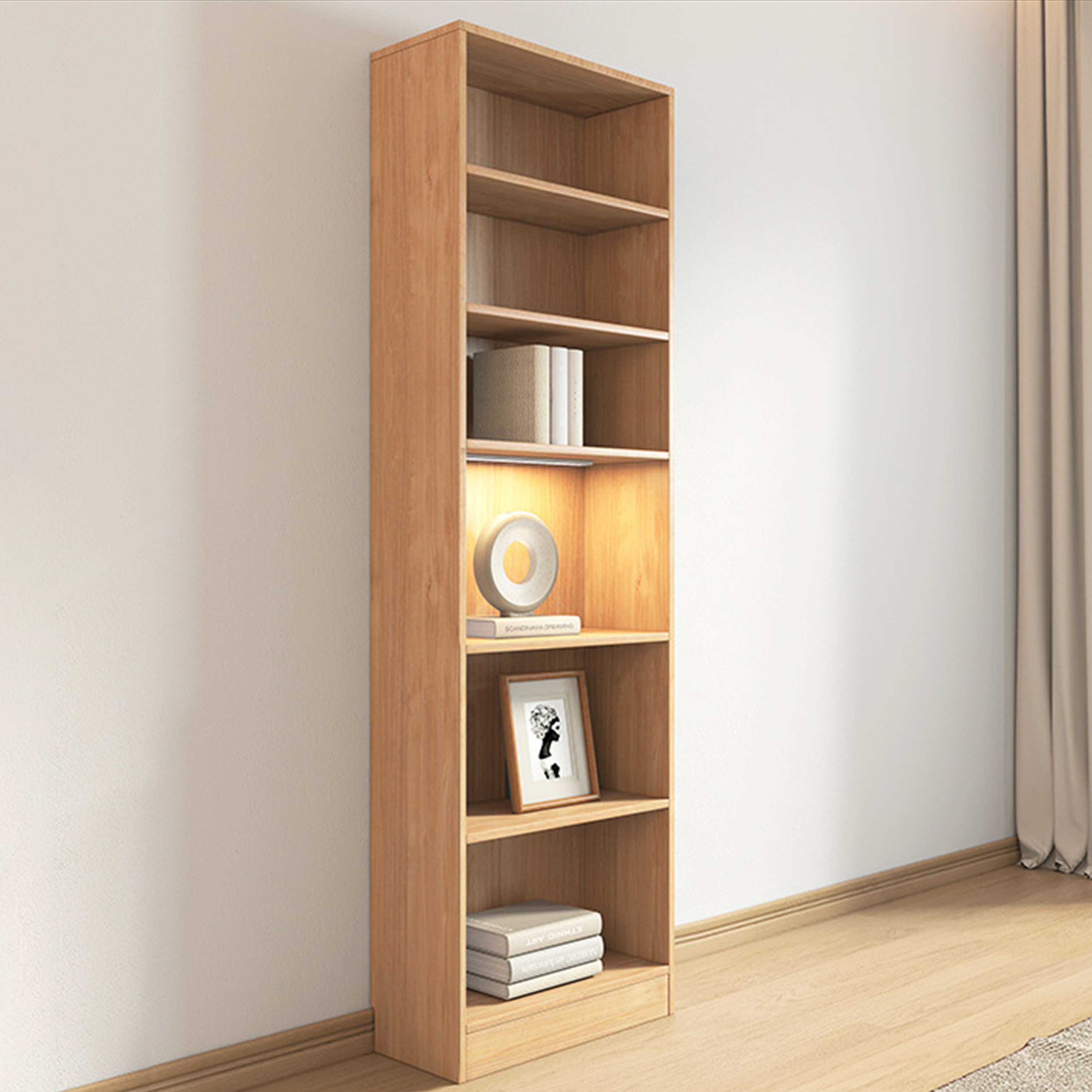 Borj display cabinet, 0.6M, OAK