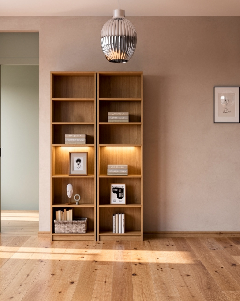 Borj display cabinet, 1.2M, OAK