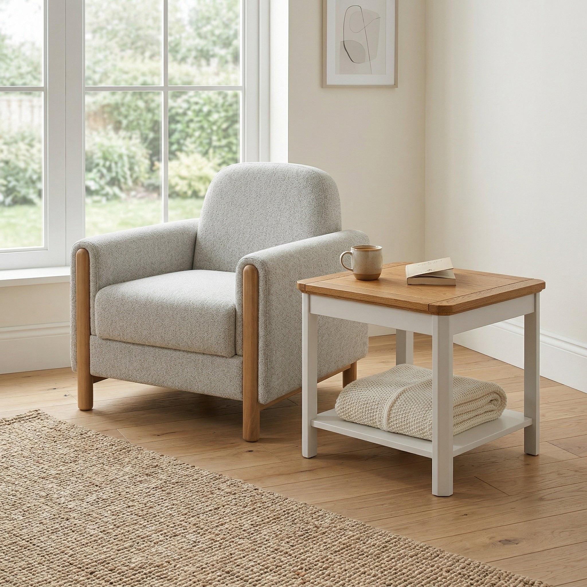 Eira Single Seater Sofa, Beige