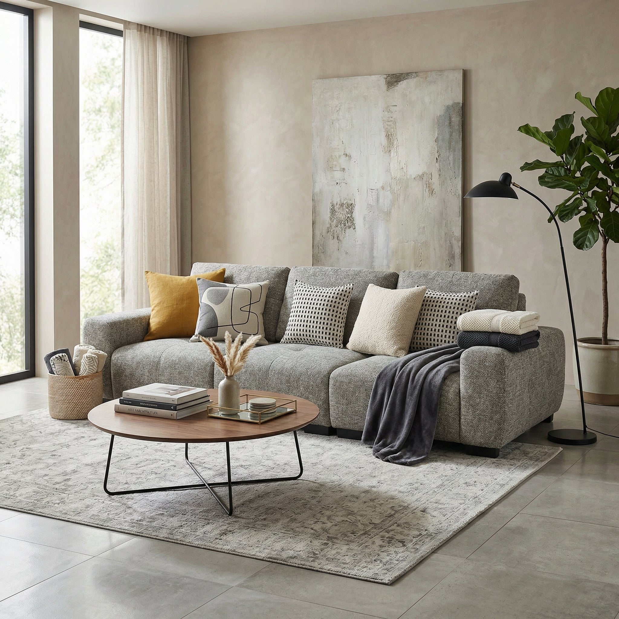 Kasten 3 Seater Adjustable Sofa, Restored  Brown
