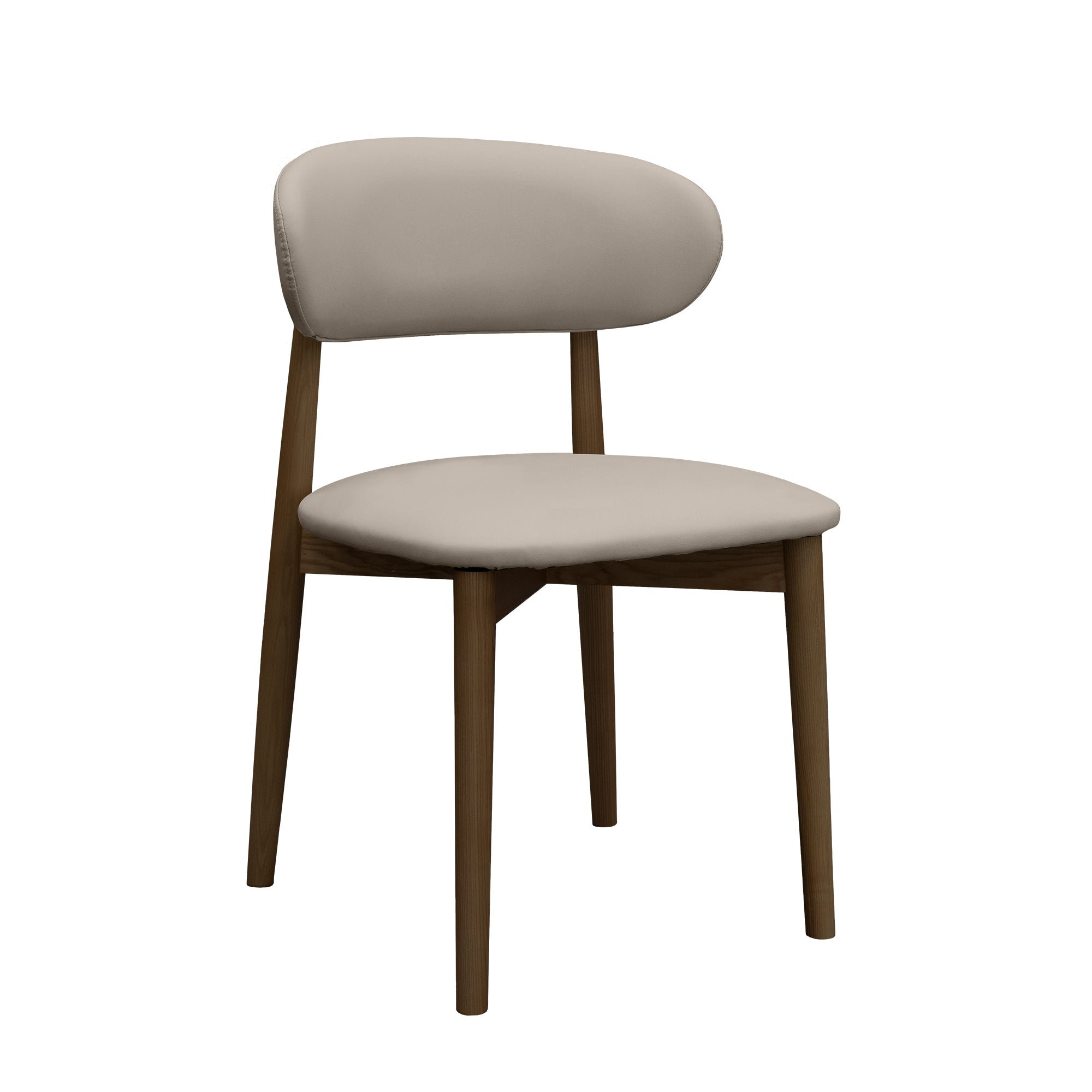 Kent Dining Chair, Walnut & Grey, Set of 2