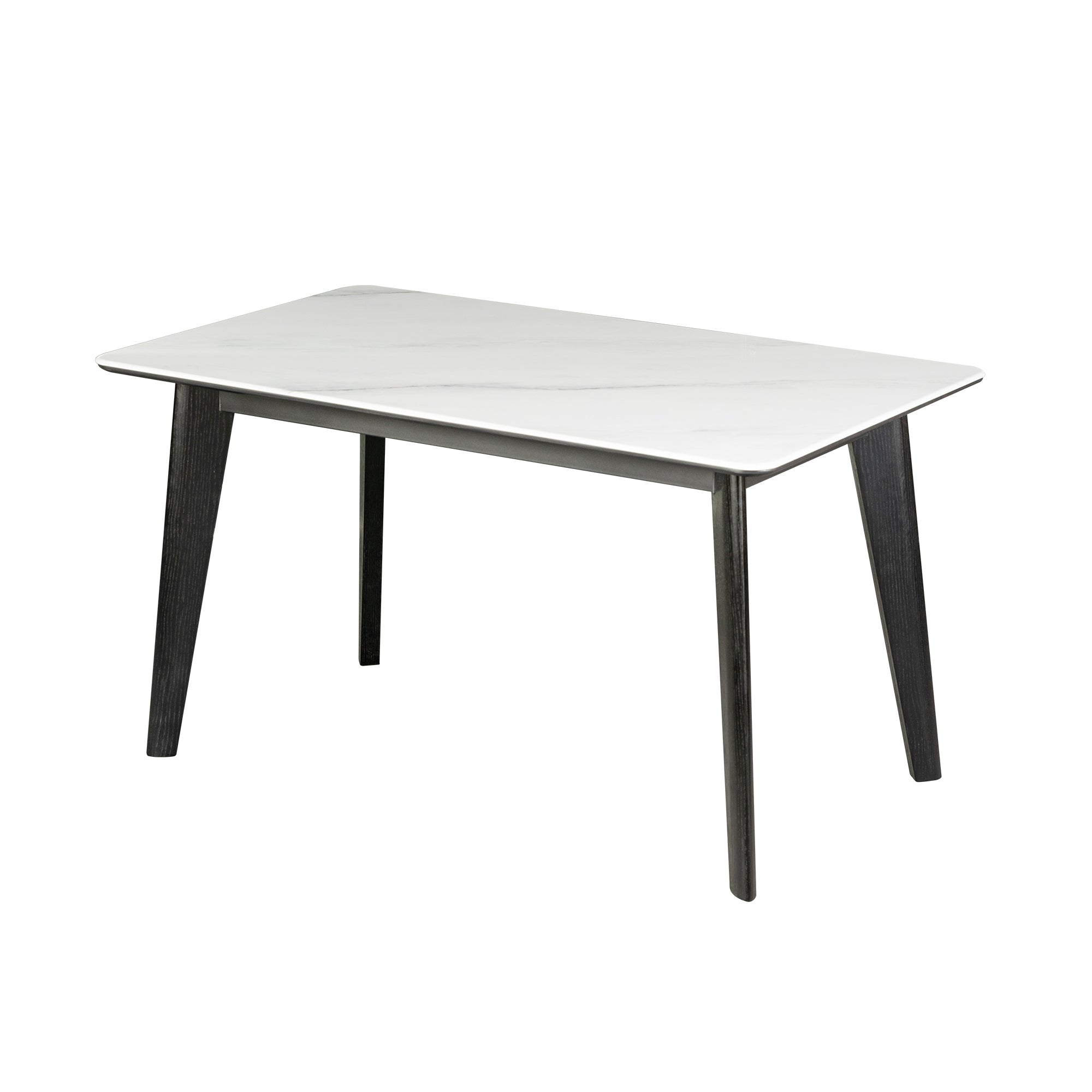 Mässen Microcrystalline stone-top Dining Table, 1.4M, Black