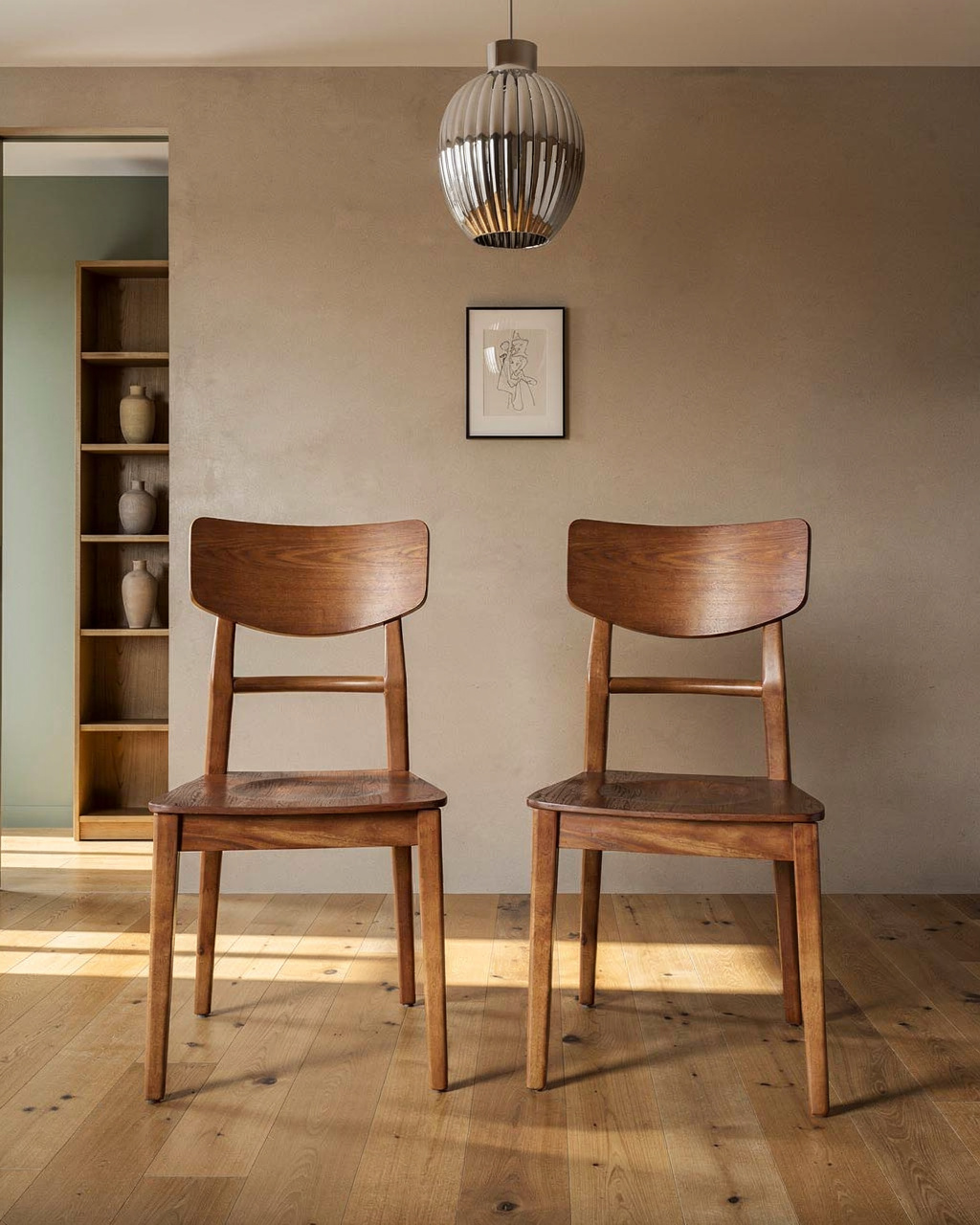 Ørel Dining Chair, Walnut(Set of 2)