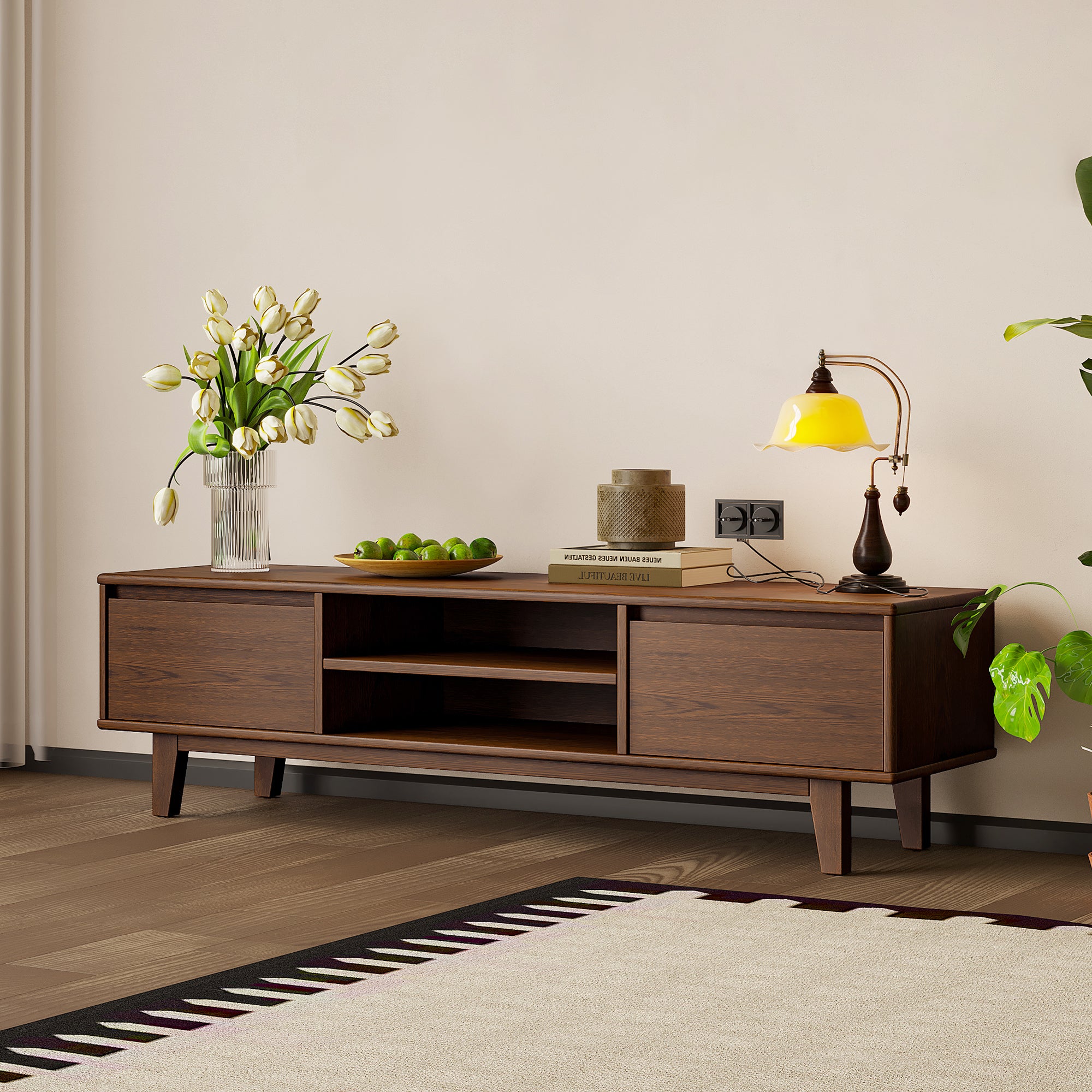 Ørel TV Stand, 1.5M, Claro Walnut