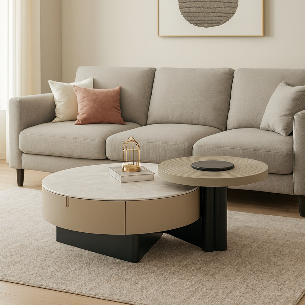 Selva Microcrystalline stone Round Coffee table
