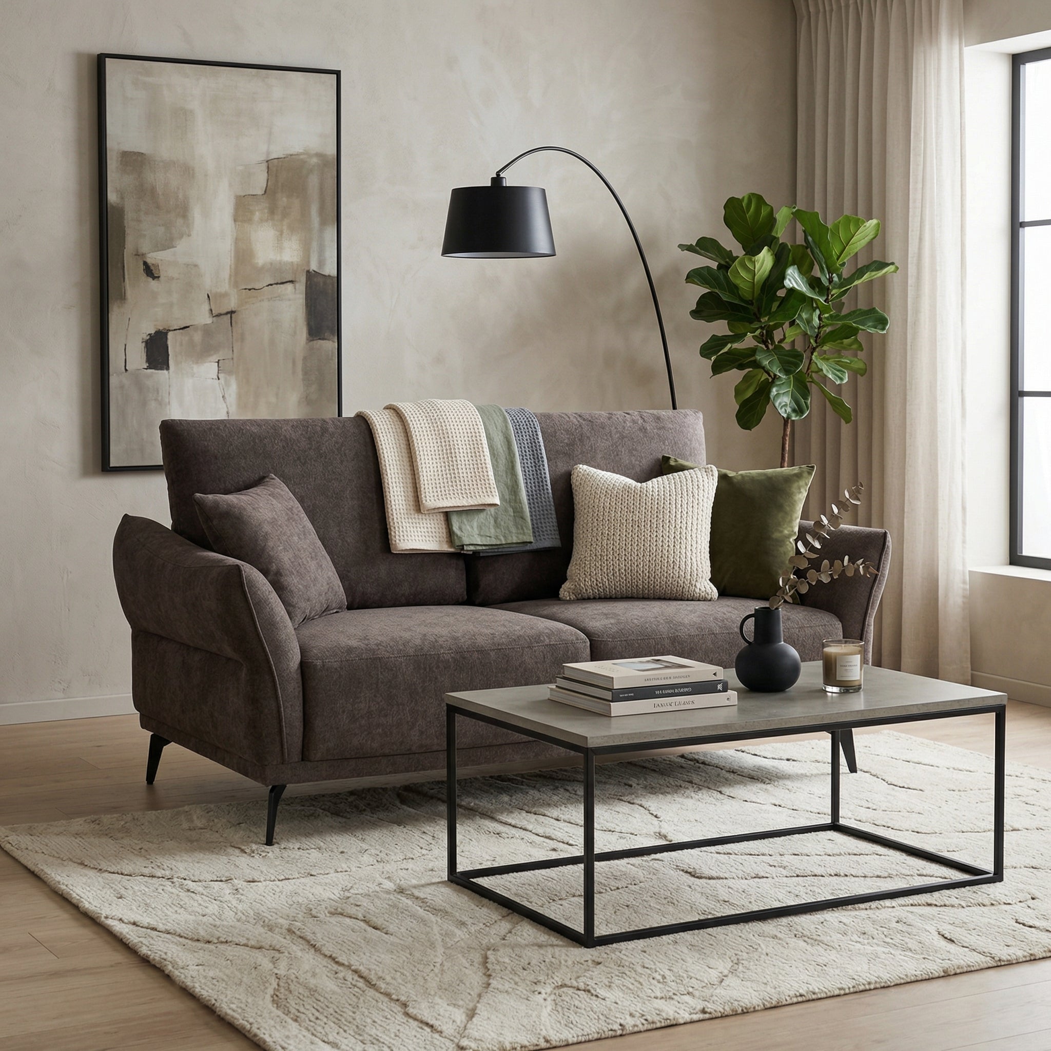 Sörve 2-Seater Sofa, Dark brown