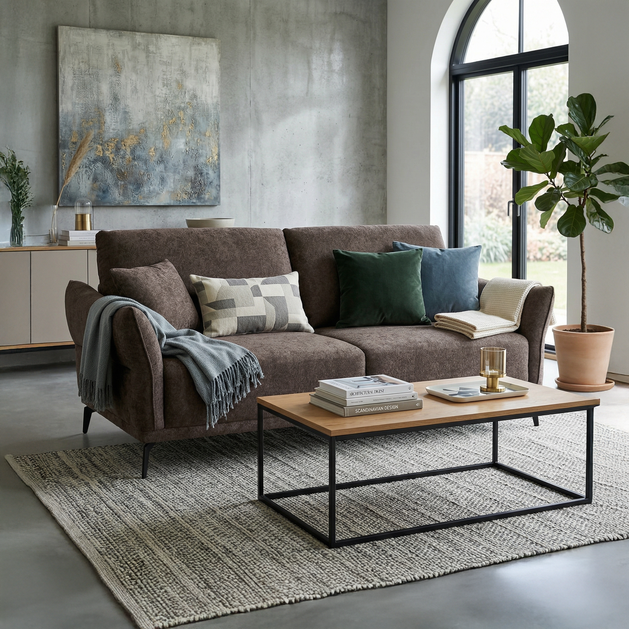 Sörve 3-Seater Sofa, Dark brown